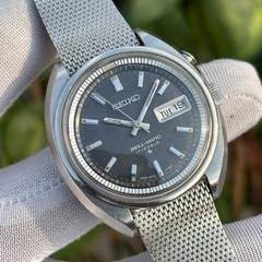 Vintage Seiko Bell Matic “Alarm” Charcoal Black Automatic Japan Watch 4006-7002