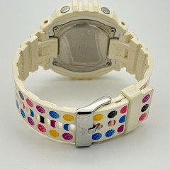 Unisex ADIDAS White & Multicolor Rubber Modern Digital Sport Watch, 53mm ADH6133