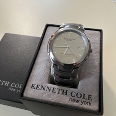 Kenneth Cole New York stainless steel men’s watch, silver tone link band