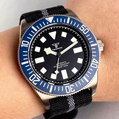 Tandorio 42mm Titanium 20ATM Sapphire Japan NH35 PT5000 Automatic Men Watch Lume