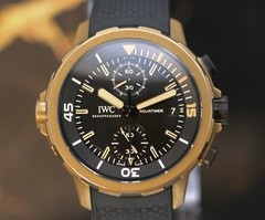 IWC Aquatimer Men’s Black Watch with Arrow Markers/Baton Indexes Dial – IW379503