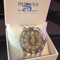 Invicta Subaqua Men’s Quartz Diver 100m Date Gray Dial SS Bracelet 44-47.9mm