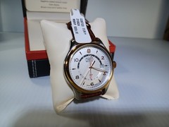 Wenger Swiss Military Classic Executive GMT Watch Rose Gold Brown Leather 100m