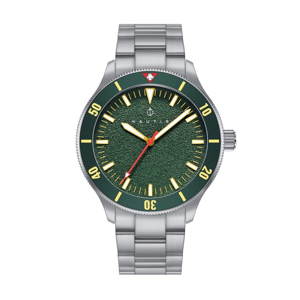 Deacon Silver/Green | Green Dial Wristwatch NAUN101-2