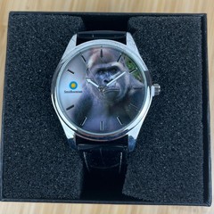 NEW Game Time Smithsonian Silverback Gorilla Men’s Black Wristwatch Watch