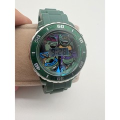 Nickelodeon TMNT Digital Light Up Watch Green Silicone Strap Ninja Turtles