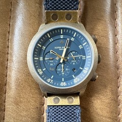 Alpha Sierra Defcon Mark V Blue Dial Bronze Case Quartz Chronograph Box/Papers