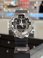 Casio G-Shock GM-700-1ADR G-Steel Silver Metal Analog Digital Watch 200M