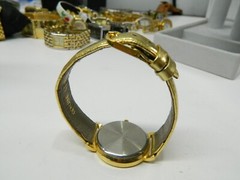 Beautiful Gold tone HEARTs Theme MICHELLE LOUISE lady’s watch