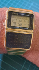 Vintage (1985) Casio DBC-610 DATA BANK Calculator Japan Watch *Working Good*