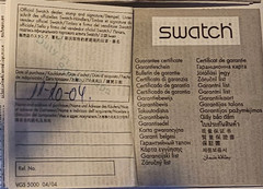 Genuine Swatch Fun Scuba SUGB103 “Climbing Lobster” Athens 2004 Olympic Edition.