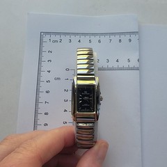 Mark Naimer Mens Watch Black Dial Silver Tone Bracelet Quartz Celebrity Couples