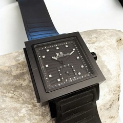 Blancarré BC01 Swiss Automatic 37mm Big Date Dual Time Black PVD Watch