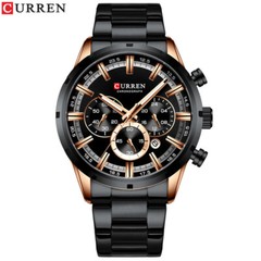 CURREN Men’s Business Quartz Watch Stainless Steel Chronograph Date Wristwatch
