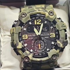 Activa x Invicta BlackOps Men’s 56mm Digital Watch Army Green Black ACW1637-002