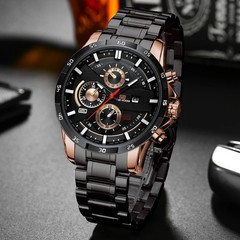 Top Men Watch Sports Style 46mm Large Leather Racing Style Casual Fashion