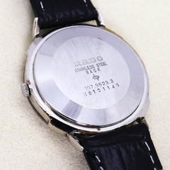 Rado Diastar 107.9623.3 Date Hard Alloy Case Quartz Watch Men Battery Replaced