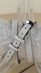 Coach Dree Double Wrap Watch White Leather Strap