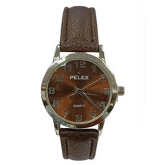 Ladies Watch Classic Dark Brown Dial Brown Leather Strap Splash Proof Office Day