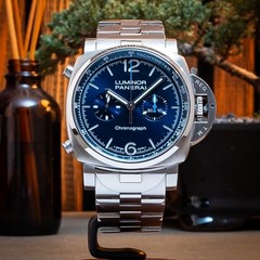 Panerai Luminor Chrono – 2024 – 44mm, Full Set Blue Dial (PAM01110 / PAM 1110)