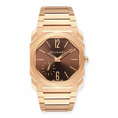 Bvlgari Octo Finissimo 40mm Rose Gold Manual Swiss Brown Dial Box/Booklet