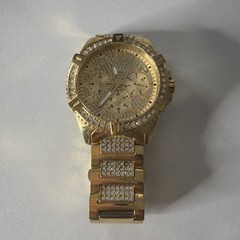 GUESS Men’s Gold Watch 100m/330ft Stainless Steel Water Resistant