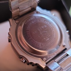 Activa Dual Time Quartz Analog-Digital Silver SS Bracelet Day/Date ACWM423-003