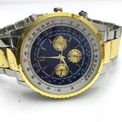 Vintage Haband Silver and Gold Tone Men’s Chronograph Watch – UNTESTED!
