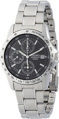 SEIKO Watch Quartz Chronograph Black Dial SND367PC Men’s