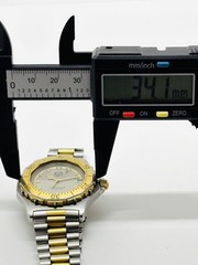 [Exc+5] TAG Heuer 3000 Professional 934.206 Gold Dial Date Quartz Watch Japan