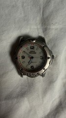 Lorus Tri-Lum Mens Quartz Watch Head White Dial 50m Sport Diver Style No Band