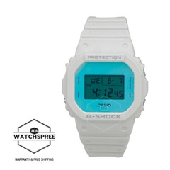 Casio G-Shock Time Lapse Matte White Bio-Based Resin Band Watch DW-5600TL-7