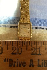 New Unused Pair Futura Men & Woman His & Hers Gold Nugget Quartz Watch Japan Mov