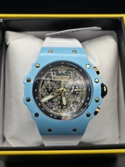Invicta Racing Vaulthan 69652 Men’s 44mm Skeleton Dial White Watch