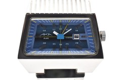 Vintage 1997 [Near Mint] SEIKO ALBA AKA V782-5A90 Blue Silver Men’s Watch JAPAN