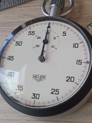 Vintage Heuer Stopwatch Ref. 408.201 Swiss Made 1970’s Rare EX-NMT