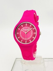 Versus by Versace SOQ030015 Pink Dial and Pink Rubber Silicone Strap Watch, SOQ