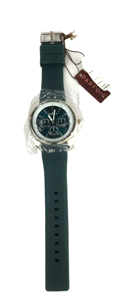 Parfois Timepiece Green Dial Green Silicone Band New With Tags – Running