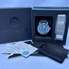 NEW Helm Vanuatu Ti Blue Dial 04AR3 Automatic Dive Titanium 300m NH35 Full Kit