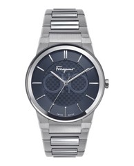 Ferragamo Sapphire Men’s Watch, Swiss Made Luxury Designer Watch with Blue
