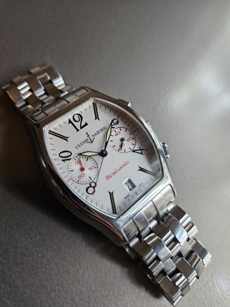 Ulysee Nardin Michelangelo Chronograph on Bracelet; Versatile + Gorgeous + Rare!