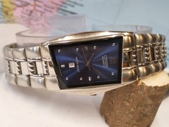 QUARTZ BLUE DIAL 1012-S018811 JAPAN UNISEX ADULTS FULL WORKING ALL ORG.