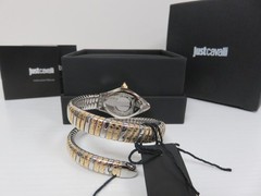 Just Cavalli Women’s Snake JC1L373M1055 20mm Quartz Two Tone SS IPYG Watch