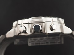 Vintage 1997 Seiko Chronograph 7T32-6K30 Panda Dial Qz 41mm Mens Watch JAPAN