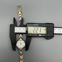 Relic ZR33034 Womens Watch 22mm Silver Gold Two Tone 30M New Battery 7.75″