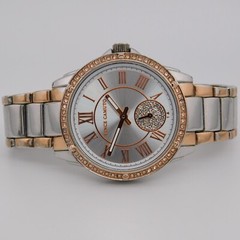 VINCE CAMUTO VC/5361 Two-Tone Quartz Analog Women’s Watch Sz. 6 1/2″ New Battery