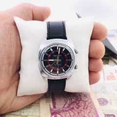 Vintage Poljot Alarm Watch USSR Soviet Blue Dial 2612.1 Manual Signal 18J