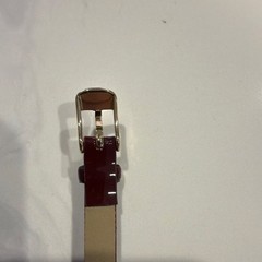 Accutime Women’s Heart Watch Burgundy Red Gold Tone NOB0012W Dainty Coquette Y2K