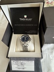 2022 Ta Heuer Link Calibre 5 Men’s Automatic Watch Exc. Cond. WJ201C Blue Dial