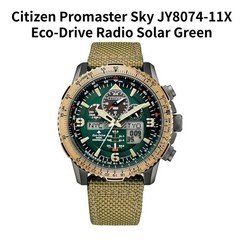 Citizen Promaster Sky JY8074-11X Eco-Drive Radio Solar Green Dial Pilot Watch